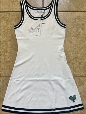 Juicy Couture Tennis Dress Pickleball White Size XS Soft New FAST SHIPPING